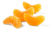 Tangerine Segments Isolated