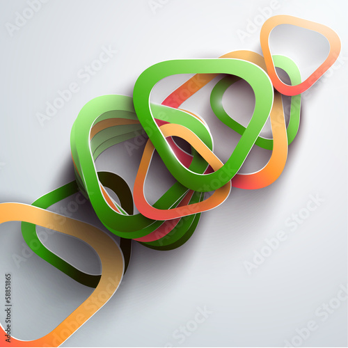 Naklejka samoprzylepna Streszczenie 3d infografiki papieru
