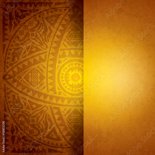 Obraz w ramie African art background for cover design.