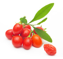 Goji Berry Isolated On White Background.