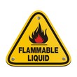 triangle sign - flammable liquid