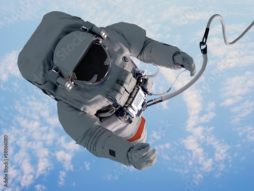 Fotoboard na płycie Astronauta ponad chmurami