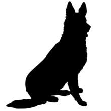 Dog German Shepherd Silhouette Free Stock Photo - Public Domain Pictures