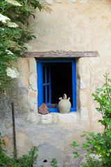 the homestead of troglodytes forged in the rock near Saumur