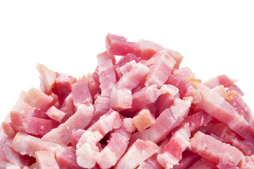 Wall Mural - chopped raw bacon