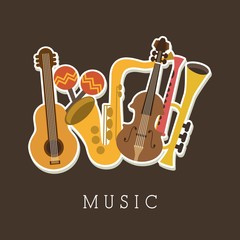 Sticker - musical design