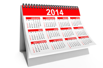 Poster - 2014 year desktop calendar