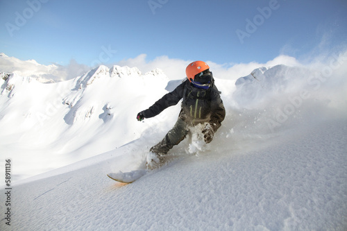 Board z aluminiowym obramowaniem Snowboard freerider