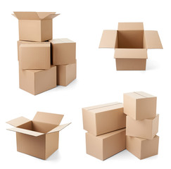 cardboard box package moving transportation delivery