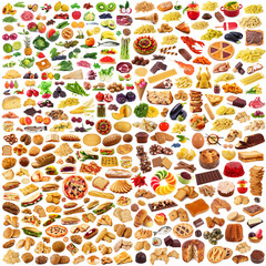 Poster - global food collage