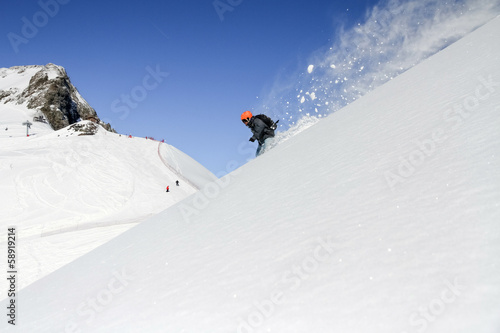 Board z aluminiowym obramowaniem Snowboard freerider