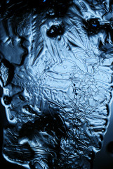 Wall Mural - texture of ice, frozen water