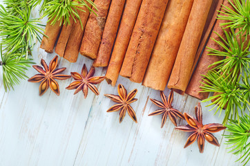 Wall Mural - cinnamon and anise