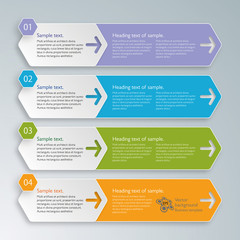 Wall Mural - infographics web banner & label design