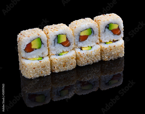 Board z aluminiowym obramowaniem Zestaw sushi