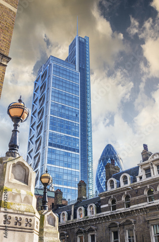 Nowoczesny obraz na płótnie London skyscrapers