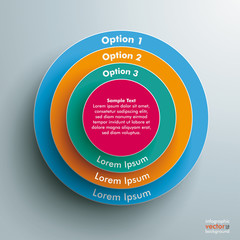 Wall Mural - Colored Ring In Rings Infographic