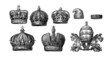 8 Various Crowns - Historic
