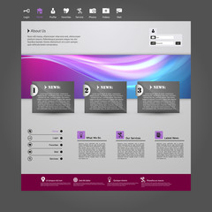 Wall Mural - Website Template