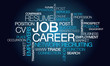 Job carrer profession network recruiting tag cloud