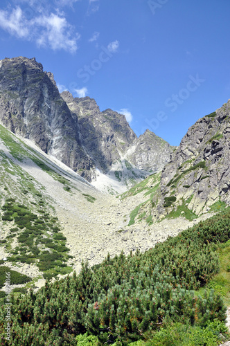 Fotoboard na płycie Wysokie tatry latem, Słowacja, Europa