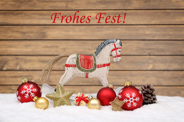 Wall Mural - Frohes Fest Karte