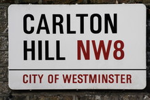 Carlton Hill NW8 Street Sign A Famous London Address