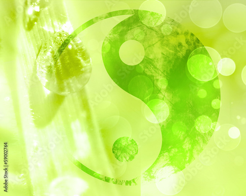 Board z aluminiowym obramowaniem Znak yin yang