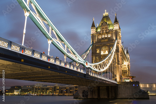 Naklejka na szybę London Tower bridge on sunset