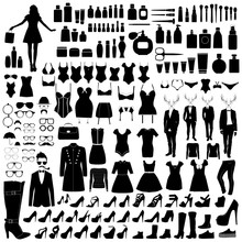Collection Of Fashion Silhouettes