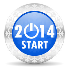 Aufkleber - new year 2014 christmas icon