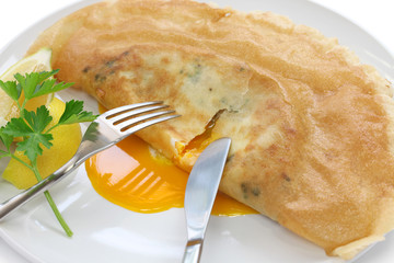 brik, egg and tuna turnover, tunisian food