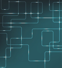 Poster - EPS10 vector modern hi-tech glowing background illustration