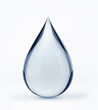 © 123dartist - 3D water drop on white isolated with clipping path