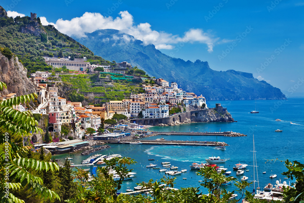 stunning Amalfi coast of Italy - obrazy, fototapety, plakaty 