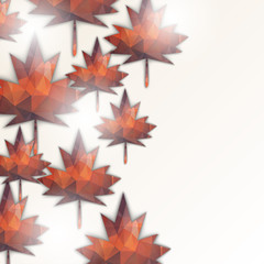 Poster - Maple leaf background