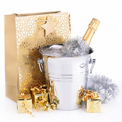 champagne and gifts