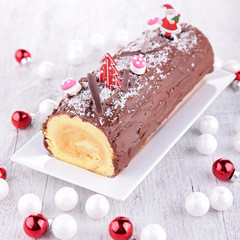 Canvas Print - swiss roll, yule log