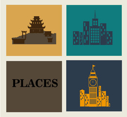 Sticker - city design