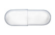 Single  empty transparent capsule