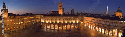 Fotomural view of piazza maggiore - bologna