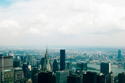 Board z aluminiowym obramowaniem Nyc z powyższych stonowanych