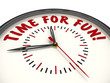 © waldemarus - Time for fun! (Время для веселья!). Часы с надписью