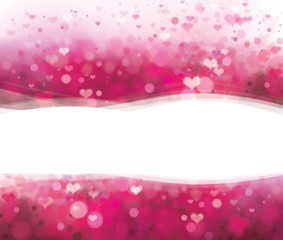 Wall Mural - vector pink background with hearts for valentine's day design.