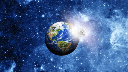planet earth in space