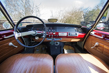 Old 1970s French Car Citroen Interior