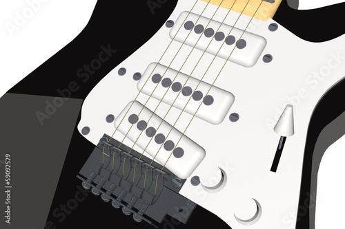 Obraz na płótnie canvas dwuczęściowy "dyptyk" Gitara elektryczna