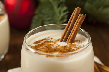 Wall Mural - Homemade Festive Cinnamon Eggnog