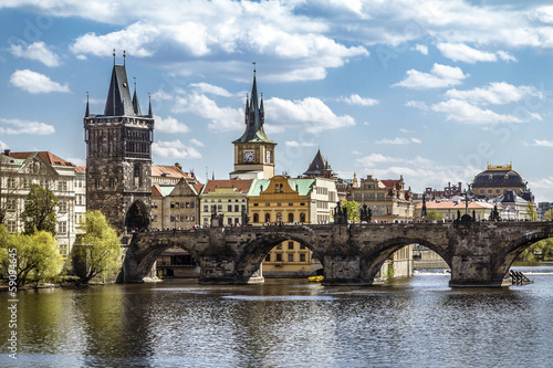 Obraz w ramie Prague, Charles Bridge (Karluv Most)