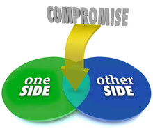 Compromise Venn Diagram Negotiate Settlement